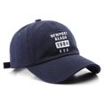 thumbnail image 1 of 1 Uds. Gorra de béisbol con ala curva bordada con letras populares a la moda para exteriores para hombre sombrilla de protección solar gorra de lengua de pato Sincero Electrónica, 1 of 5