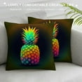 thumbnail image 3 of COMIO Blue Pink and Yellow Pineapple，Throw Pillow Covers Decorative Throw Pillow Case Printed Cushion Cover for Sofa Couch Home Decor ，Blue Pink and Yellow, 3 of 5