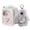 Gray, variant on Little Pocket Bunny in A Tin, Plush Bunny Keychain with Storage Box, Cute Decorative Keyring for Gifting and Home Decor