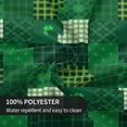 thumbnail image 3 of St. Patricks Day Tablecloth Round 60Inch Spring Clover Shamrock Print Table Cloth Cover with Green Black Buffalo Checkered Plaids Reusable Heat Resistance for Kitchen Dining Holiday Decor, 3 of 6