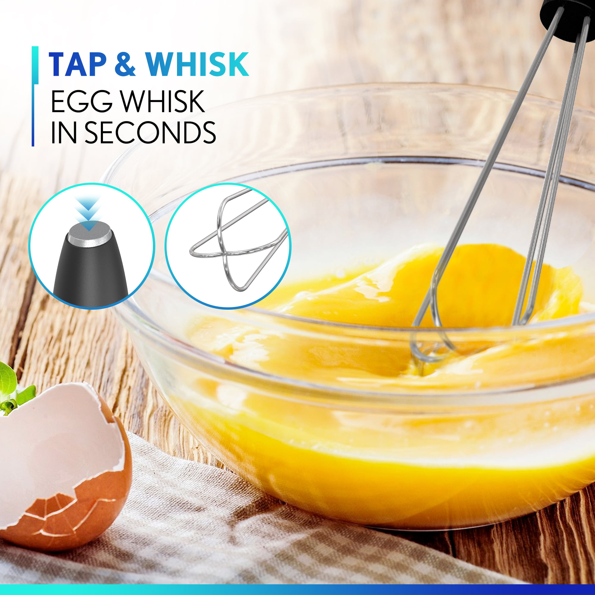 Double Whisk Detachable Egg Beater - Design Patent