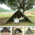 thumbnail image 7 of 10x13ft Hammock Rain Fly Waterproof Tent Tarp Lightweight Traveling Awning Outdoor Camping Sun Shelter, 7 of 7
