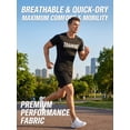 thumbnail image 2 of Men's 2-Piece Athletic Shirt/Shorts Set, Pockets, Quick Dry Breathable Gym Activewear, Running Training Fitness Basketball Football Outdoor Sports, 2 of 10