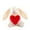 18cm/7in, variant on ValHome Bunny Plush Toys Holding Heart - 7" Soft Cuddly Heart Holding Bunny Stuffed Animals Huggable Pillow - Easter Basket Stuffer Toy Valentine's Day Birthday Gift for Kids Girlfriend