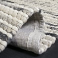 thumbnail image 5 of SAFAVIEH Marbella Burton Striped Wool Runner Rug, Black/Ivory, 2'3" x 8', 5 of 7