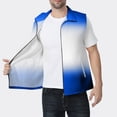 thumbnail image 2 of Womens Tank Tops- Sleeveless Vest for Women Fashion Gradient Print Full Zip Lightweight Casual Vest Jacket For Fishing Hiking Travel Blue L, 2 of 5