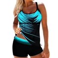 thumbnail image 1 of Womens Straps Swimwear Tankini Swimwear 2pcs SetL, 1 of 5