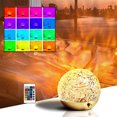 thumbnail image 1 of Teissuly Clearance Automatic Rotation Water Ripple Light Shadow Atmosphere Lamp Projection Lamp Romantic Sunset Lamp Spherical Table Lamp Used For Decorating Indoor Rooms As Gifts(White, B) Teissuly WER202308290090, 1 of 9