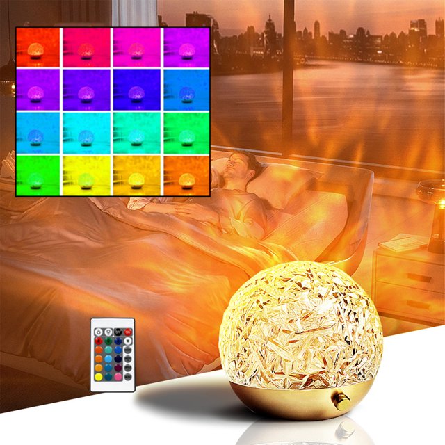 Teissuly Clearance Automatic Rotation Water Ripple Light Shadow Atmosphere Lamp Projection Lamp Romantic Sunset Lamp Spherical Table Lamp Used For Decorating Indoor Rooms As Gifts(White, B) Teissuly WER202308290090