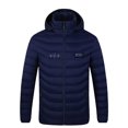 thumbnail image 2 of Heated Down Jacket for Men and Women without Power Bank,Lightweight Winter Outdoor Heated Jacket for Hiking Skiing Blue L, 2 of 6