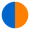 Blue, variant on Adventure Force Folding Kids Scooter - Blue and Orange 100mm Wheels - 110 lbs Max Weight - 3+ Unisex
