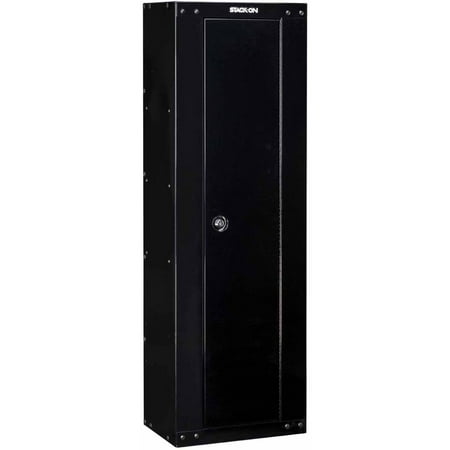 Stack-On 53" Ready-to-Assemble Pistol/Ammo Cabinet, Black