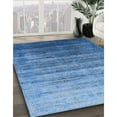 thumbnail image 2 of Ahgly Company Indoor Square Mid-Century Modern Blue Eyes Blue Persian Area Rugs, 3' Square, 2 of 6