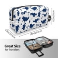 thumbnail image 3 of Uemuo Cute Cartoon Dinosaur Pattern Portable Toiletry Bags with Handle, Waterproof travel Make up Bags for Women, Large Capacity Travel Cosmetic Bags, 3 of 9