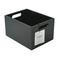 thumbnail image 4 of Better Homes & Gardens Rubber Wood Storage Basket, Charcoal, 4 of 5