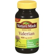 Nature Made Whole Herb Active Valerian Capsules, 400 mg, 100 Count