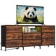 thumbnail image 1 of Yeshouse Mueble para TV de 63" con 8 cajones de tela e iluminación LED, estructura de acero y amplio almacenamiento para televisores de hasta 75", ideal para sala o dormitorio, 1 of 8
