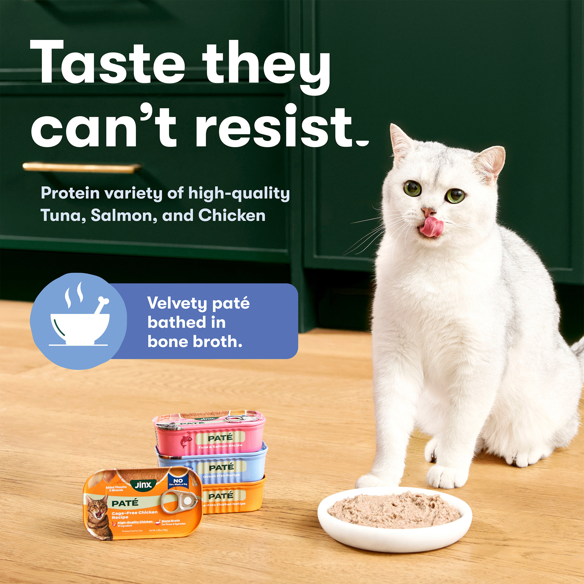 (24 pack) Jinx Tuna & Salmon Paté Cat Wet Food, 4.05 oz Can
