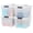 pearl, variant on IRIS USA 40 Quart Plastic Storage Box with Lid, Stackable Design, Clear, 4 Pack