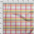 thumbnail image 2 of oneOone Cotton Poplin Twill White Fabric Madras Check Fabric For Sewing Printed Craft Fabric By The Yard 56 Inches Wide, 2 of 2