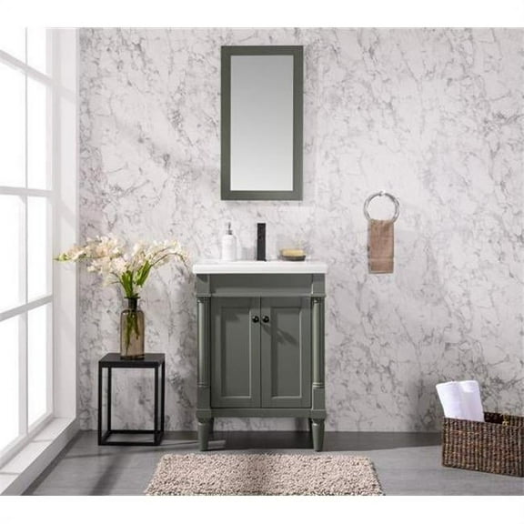 18 in. Sink Vanity, Vouge Green