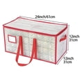 thumbnail image 2 of Caja de almacenamiento para adornos navideños Sattiyrch de plástico con 128 ranuras, 2 of 6