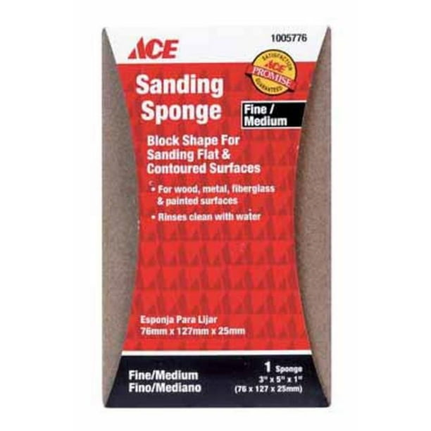 Foam Sanding Sponge Ace Paint Sundries 1005776 082901005834 Walmart