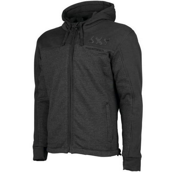 Speed & Strength Hammer Down Mens Armored Zip Up Hoody Black 3XL
