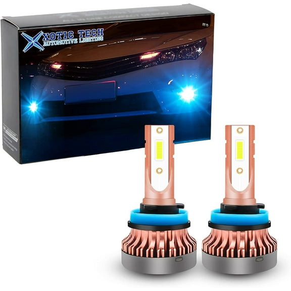 Xotic Tech 2 Pieces H8 H11 Ice Blue 106-SMD LED 10000K DRL Fog Lights Bulbs Lamps Replacement