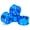 Blue, variant on M Buder 4pcs Aluminum Alloy Wheel Hub Set for 1/10 Scale Flat Running Drift RC Cars, 52mm / 2.05 inches Diameter, Coffee Brown