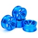 thumbnail image 1 of Estrela 4 cubos de rueda de aleación de aluminio para coche universal 1/10 Flat Running Drift RC CarBlue, 1 of 8