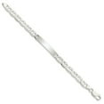thumbnail image 5 of Auriga Fine Jewelry 925 Sterling Silver Engraveable Anchor Link Id Bracelet 7inch for Women, 5 of 6