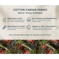 thumbnail image 5 of Soimoi Cotton Canvas Fabric by 10 Yard | Printed Floral Design in Black | 56 Inch Wide | Medium Weight, Durable Material for Upholstery, Bags, Curtains & Crafts, 5 of 7