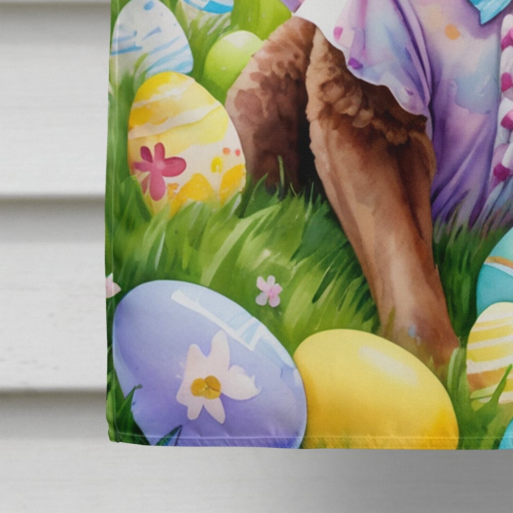 Chesapeake Bay Retriever Easter Egg Hunt House Flag 28 in x 40 in