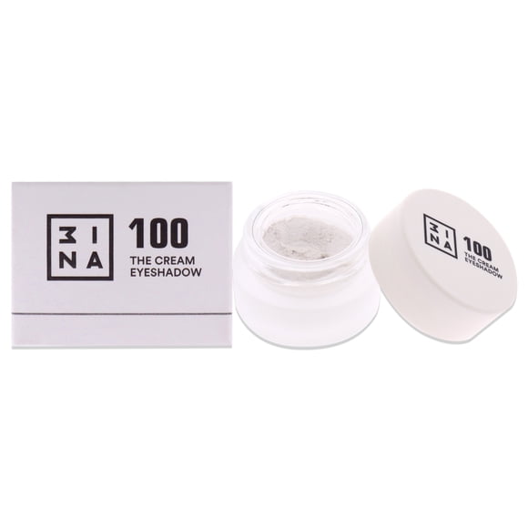 Sombra de ojos en crema 3INA 100, blanca, de larga duración, impermeable, 3 ml
