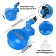 thumbnail image 5 of Chicken Waterer Larger Automatic Chicken Waterer Cups DIY Poultry Chicken Waterer Kit 5 Gallon for, 5 of 5