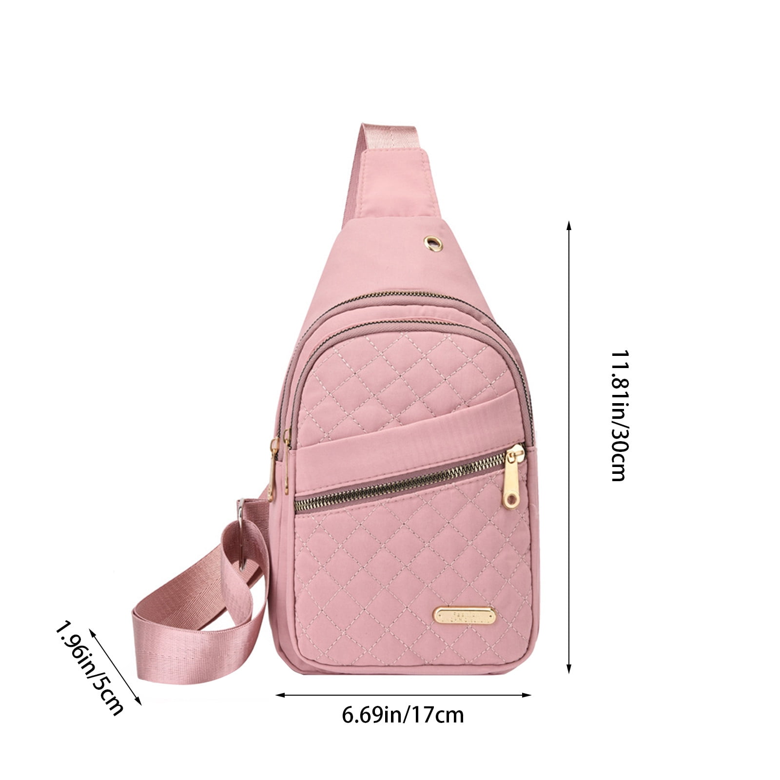 ★EMS★ NYLON PADDED CROSSBODY BAGPINK 1327206a-062d-41f3-b5ff-