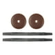 thumbnail image 2 of Correas de Cuero para Platillos Hugo 2 Piezas con Almohadillas Cuero PU Suave Marrón, 2 of 10