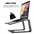 thumbnail image 3 of Laptop Riser Stand, Universal Detachable Portable Sturdy Aluminum Alloy Notebook PC Desk Holder, Between 11"-15.6", 3 of 7
