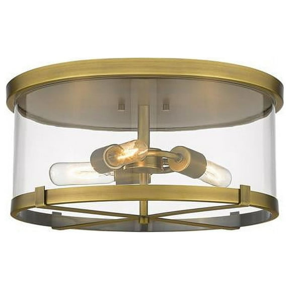 Z-Lite - Callista - 3 Light Flush Mount In Transitional Style-8 Inches Tall and