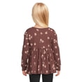 thumbnail image 5 of easy-peasy Toddler Girl Long Sleeve Babydoll Top, Sizes 12 Months-5T, 5 of 7
