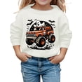 thumbnail image 1 of Chandail à Capuchon et Chandails en Molleton pour Filles Imprimé Halloween Mignon Manches Longues Col Rond Chandail pour Tout-Petits et Enfants Tenue Décontractée Douce et Confortable, 1 of 3