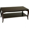 thumbnail image 2 of Office Star Brighton Solid Wood and Veneer Coffee Table with Lower Shelf, Mahogany Finish, 2 of 2