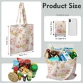 thumbnail image 2 of Floral and Butterfly Print Foldable Grocery Bag - Large Capacity & Eco-Friendly Tote, 2 of 6