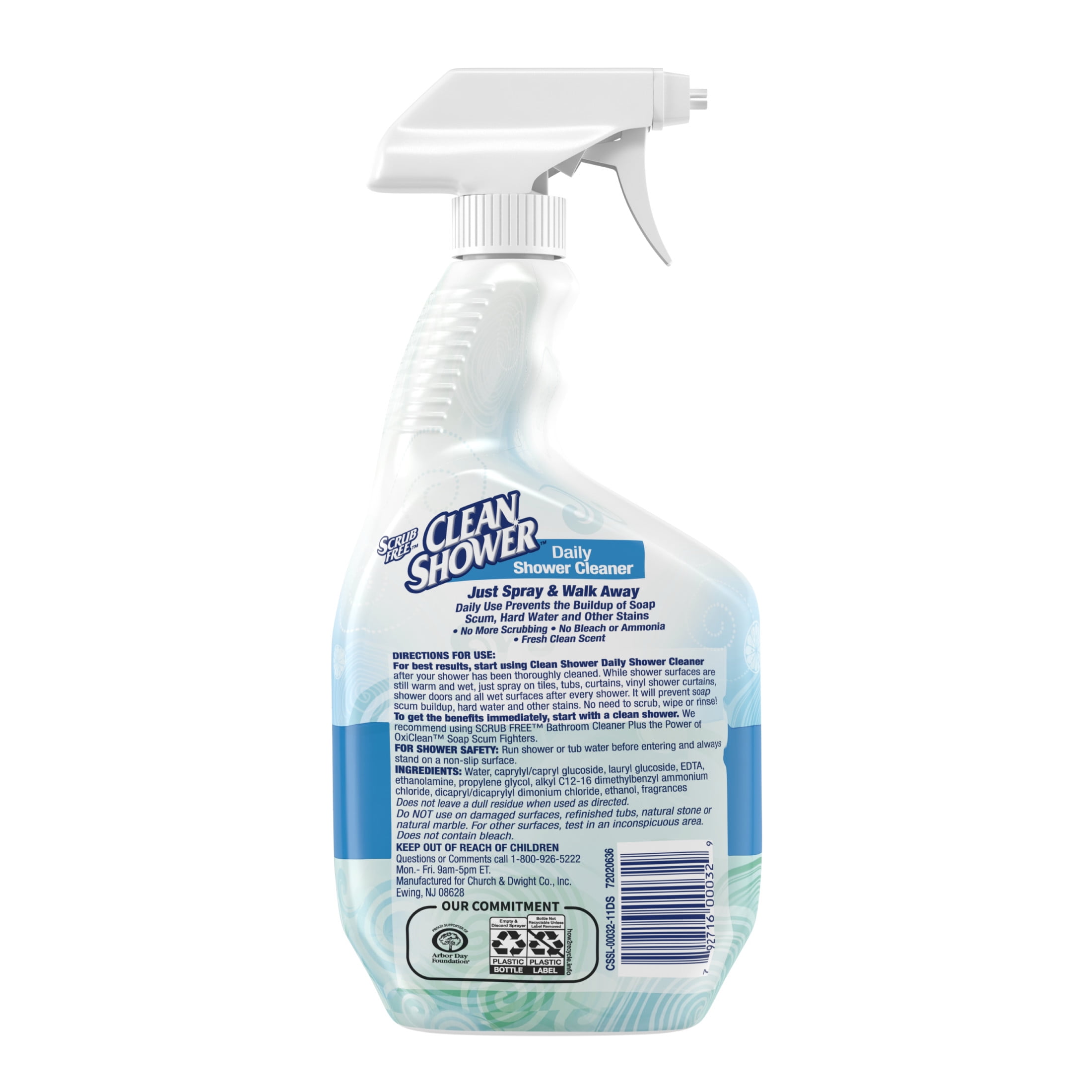 Clean Shower Daily Shower Cleaner 32 fl oz. Bleach and Ammonia Free