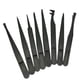 thumbnail image 1 of Advancent Pinzas de acero inoxidable ESD antiestáticas, 8 Uds., herramienta de reparación, pinzas rectas curvadas de precisión industrial, Artesanía, 1 of 6
