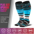 thumbnail image 2 of Plus Size Compression Socks for Women Men 20-30 mmHg 2xl 3xl 4xl , Wide Calf High Tights Long SocksStockings Best Support for Circulation, Running, 2 of 7