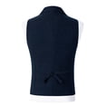 thumbnail image 4 of purcolt Mens Suit Vests Business Formal Herringbone Tweed Vest Slim Fit Casual Waistcoat for Wedding Groomsmen, 4 of 6