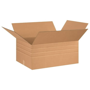 Box Partners Multi-Depth Corrugated Boxes 26" x 20" x 12" Kraft 10/Bundle MD262012