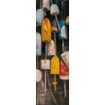 thumbnail image 2 of Atelier B Art Studio 7x14 White Modern Wood Framed Museum Art Print Titled - Old Lobster Buoys, 2 of 4